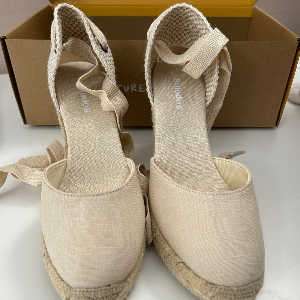 NEW! Soludos Espadrille Wedge Sandals